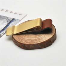 1pc Pen Holder, Stainless Steel Pen Holder Pencil Holder, Traveler Notebook Accessories, Bill Holder Pen Holder, Vintage Diary Loose-Leaf Notebook Pen Holder Office Supplies