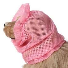 狗狗耳朵保护器 - 防蚊网罩，聚酯纤维，全耳覆盖，宠物美容配件，狗狗宠物用品，狗狗美容宠物狗夏季防蚊耳罩 - 浅蓝色网状，抗过敏原，抗寄生虫，狗狗耳朵安全罩，无过敏原覆盖 | 时尚狗狗罩 | 耐用狗狗罩，狗狗配件 - 彩色 - 查看 18