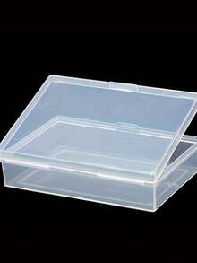 Hộp đựng bài tây trong suốt, hộp đựng bài tây bằng nhựa bền - trong suốt, hình chữ nhật với khóa cài chắc chắn dành cho bài poker và danh thiếp - chống thấm nước, hộp đựng đa năng để sắp xếp đồ đạc. - Nhiều màu - Xem 6