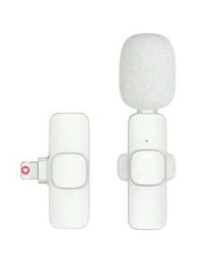 Microphone sans fil Lavalier pour smartphone, microphone sans fil plug-and-play pour l'enregistrement vidéo/audio, micro-cravate pour interview/vlog/enseignement