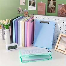 1 Folder Storage Box, Available In Multiple Colors, Suitable For Storing Test Papers, Sheet Music, Receipts, Etc., Suitable For Various Scenarios Such As Offices, Schools, Etc - Hồng - Xem 6