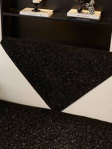 1 husă de pernă pentru canapea, pentru toate anotimpurile, modernă și minimalistă, antiderapantă pentru scaunul de canapea, rezistentă la praf și lavabilă, neagră, moale și la modă, potrivită pentru animale de companie, se potrivește canapelei în formă de L, dormitor, birou, sufragerie