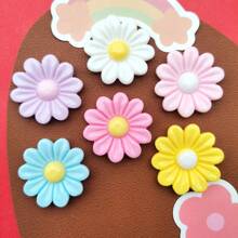 8 Stück farbenfrohe Sonnenblumen Blumen Harz Kühlschrankmagnet, dekorative Magnetstifte für Büro, Küche, Kühlschrank, Whiteboard, Dekoration, Feiertage, Wochenplaner