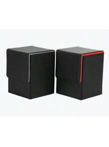 可堆叠卡片收纳盒，100 个插槽，简约设计，适用于梦幻卡牌宝藏 WS 等纸牌游戏 - 多顏色 - 查看 10