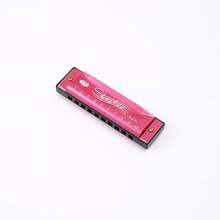 1 pieza Armónica de blues profesional diatónica de 10 orificios de metal, adecuada para principiantes - Ver 13