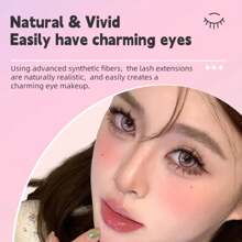 Self Adhesive Lashes No Glue Needed Reusable Under Eyelash Korean / Makeup Individual Manga Lash Clusters - MJ04 - 查看 3