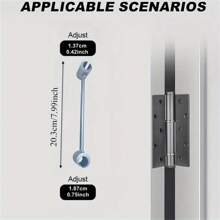 2pcs Door Hinge Adjustment Tool, Multi-Size Craftsmanship Portable Labor-Saving, Professional Door Hinge Adjustment Wrench, Flag Hinge Hinge Selection Seam Adjustment Wrench, For Standard Door Commercial Hinge Maintenance - Multicolor - View 4