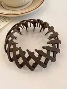 1pc Matte Bird Nest Hair Bun Maker, Suitable For High Ponytail, Bun Hairstyle, Party Dress, Daily Wear, All Seasons, Ponytail Holders, Hair Elastics, Hair Rubber Bands, Scrunchies, Hair Rope, Elastic Hair Tie, Hair Accessories, Home Beauty Women Accessory Gifts ,Head Piece