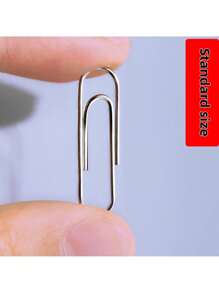 160个/盒 银色和莫兰迪色防滑回形针，适用于办公室、学校和个人使用，日常DIY，重型防滑回形针 - 彩色 - 查看 7