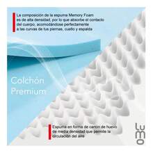 Lumo Home Colchon Matrimonial Premium 23cm De Grosor Memory Foam 7 Capas Transpirable Colchón En Caja Antiácaros E Hipoalergénico -aislamiento Avanzado Del Movimiento Para Un Sueño Tranquilo - Blanco - Ver 3