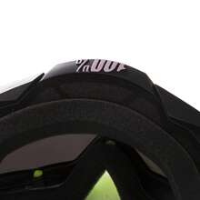 Motorcycle Goggles, Adjustable Strap Windproof Scratch Resistant Ventilated For Sports Cycling Snowboard - 全黑+綠 - 查看 5