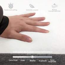 Colchón Espuma Viscoelástico Para Sueño Perfect 190x135x25cm - ceniza blanca - Ver 4