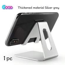 2/1 pieza Soporte universal de metal para teléfono/tableta, antideslizante y a prueba de golpes, adecuado para transmisión en vivo, ángulo ajustable, para ver películas y cargar, accesorio de escritorio creativo - Oro rosa - Ver 14