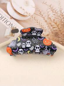 1pc Halloween Fashion, Funny And Unique, Grab The Back Of A Girl's Head With A Hair Claw, A Festive Hair Accessory Hair Accessories Fashion Claw Clips Ladies Hair Clamps Casual Hair Jaw Clip Autumn Accessories Festival Accessories Fall Hair Clips Winter Decor For Vacation Outfits Woman