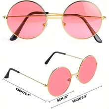 Men's Decorative Wig Set-Wigs, Necklaces, Glasses And Tie-Dye Headbands-Ideal For 70s, 80s And Parties-Disco Style Costumes, Costumes Retro Night Party Dress Up - Multicolor - View 6