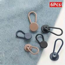 6/16/24Pcs Button Waist Extender, Multi-Size Adjustable Elastic Pants Button Extender, Seamless Flexible Denim Belt Extender - Multicolor - View 16