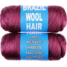 1/2/5/8 Rolls Acrylic Yarn For Brazilian Wool Braids, Suitable For African Crochet Braids, Giant Braids, Senegalese Twists, Braided Wigs, Spiral Braids, Twists, Wrap Braids, 70g/Roll - Multicolor - View 12