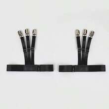 1 Pair Men's Shirt Stays Black, Gentility Shirt Garters Shirt Holders Strap Belt With Upgrade Locking Clamps, Keep Shirt Tucked In,Suitable For Shirts - Black - View 11