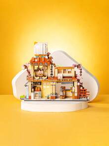LOZ 大型橘猫积木套装，鲷鱼烧店积木模型，积木房子，花店积木玩具，街景积木系列，最佳节日礼物，客厅装饰，生日/圣诞礼物 - 彩色 - 查看 4