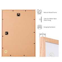 1pc Solid Wood Oak Picture Frame, Modern Home Decor Wall Hanging Frame Suitable For 30*40cm, A3, A4 Size, Home Decoration Art Frame