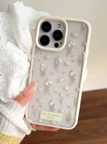 حافظة هاتف شفافة مزينة بزهور التوليب الربيعية متوافقة مع هواتف آيفون 16 برو ماكس/آيفون 15 الجديد 14 برو ماكس، تصميم دقيق وأنيق لحافظات آيفون 13/12/11 بتغطية كاملة وحماية