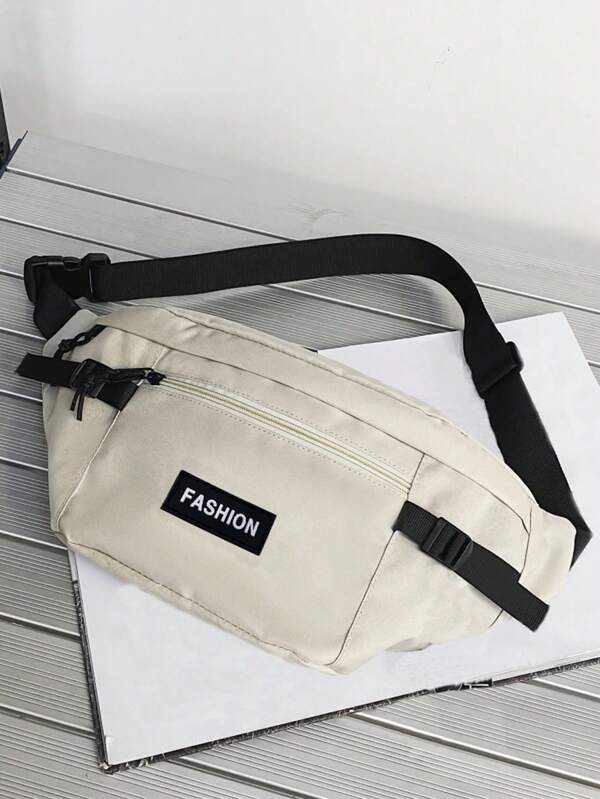 New Small Crossbody Bag Male And Female Students Shouldey Packr Bag Fashion Ins Sports Running Fanny Pack Simple Casual Fashion Chest Fann