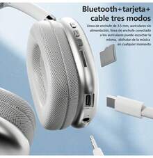 Audífonos Inalámbricos de Diadema Bluetooth P9 Pro Max Cancelación de Ruido y Batería Larga - Blanco - Ver 8