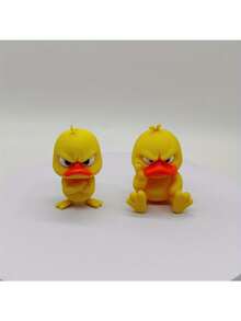 1pc 3D Printed Angry Duck Statue - Funny Duck Sculpture, Can Be Placed On Shelf Or Desk - Duck Desktop Decor - Perfect Cute Gift For Duck Lovers And Animal Decor Enthusiasts - Multicolor - View 11