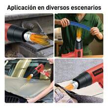 Pistola Eléctrica Calor Temperatura Ajustable 2000w Boquilla - Tipo de Enchufe A USA (110-127V) - Ver 8