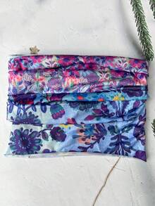 1 Peça Faixa de Cabelo Feminina Sweatband, Faixa de Cabeça Versátil e Fashion Feminina em Cores Sólidas e Estampa Floral Tie-Dye, Adequada para Penteados, Lavagem de Rosto, Proteção Solar, Cobertura do Pescoço, Elástica e Respirável, Ideal para Esportes ao Ar Livre, Corrida, Fitness, Yoga, Acessórios de Moda Casual para Cabelo