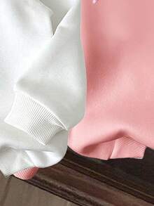 3件套幼儿花卉图案保暖连帽卫衣 - 彩色 - 查看 5