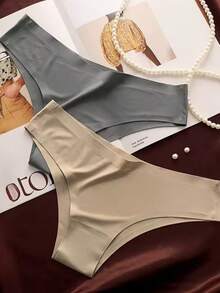 Kit 3 Calcinha Tanga Corte a Laser Sem Costura Fashion Moda Feminina Conforto