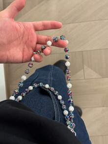 1 件时尚优雅简约多层水晶链腰带，男士独特身体链装饰裤子 - 水鑽腰鏈 - 查看 8