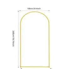 1 conjunto de kits de arco retangular dourado/preto, adequado para aniversários, casamentos, chás de panela, cerimônias de formatura, aniversários, batizados, jardins de verão, estandes de flores, festas temáticas, cenários, decorações para casa, Halloween, Natal e Ação de Graças. - Ouro - Ver 12