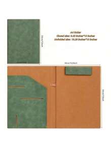 1 件 A4 商务文件夹、文件整理器、文件夹、酒店服务手册、皮革书写板、音乐文件夹、演讲集、5 种颜色可选、高品质 PU 皮革商务文件夹、适用于学校用品、返校