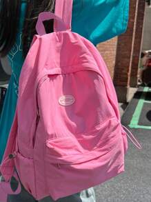 Women's Nylon Laptop Backpack, Suitable For 15.6inch, Unisex Casual Daypack Travel Rucksack School Bag