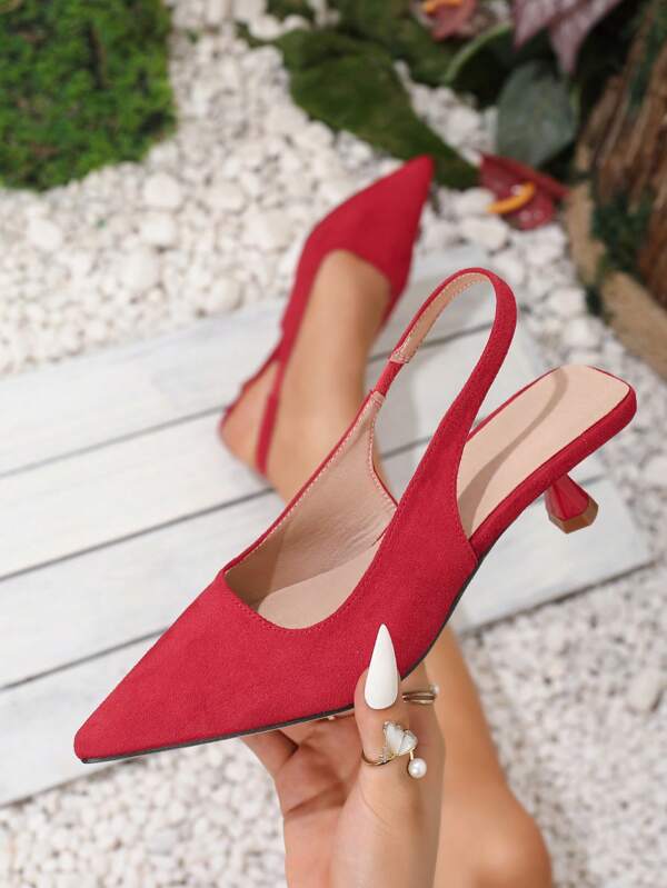 Sandalias de tacón alto de punta clásica de 40 mm para mujeres, tacones altos para bodas, zapatos de vestir de diseñador, corren pequeños medio número