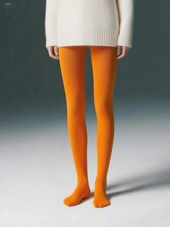 女士肤色紧身裤，时尚腿部塑身裤，秋冬紧身连裤袜