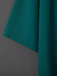 Retro Loose Solid Color Versatile Kimono Cover Up, Chinese Style Hanfu Inspired Anime Cosplay Outerwear, Beach Cover-Up, Sun Protection - Green - View 4