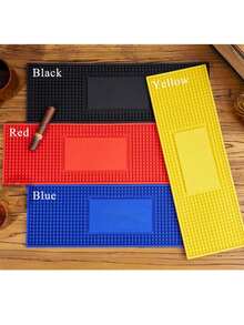 1pc Customized Bar Table Runner, Personalized Bar Mat, Coffee & Cocktail Mat, Home Bar Accessories, Artistic Rubber Coaster, Gift For Father, Boyfriend, Customized Coaster - Yellow - View 8