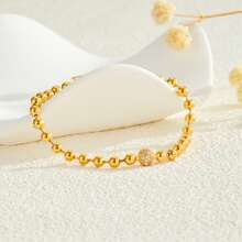 1 Stück Armband mit rosévergoldeter Silberkette und Zirkoniasteinen, ein perfektes Liebesgeschenk für Frauen - mehrfarbig - Übersicht 15