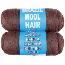 1/2/5/8 Rolls Acrylic Yarn For Brazilian Wool Braids, Suitable For African Crochet Braids, Giant Braids, Senegalese Twists, Braided Wigs, Spiral Braids, Twists, Wrap Braids, 70g/Roll - Multicolor - View 22