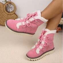 Comfortable And Versatile Thick-Soled Non-Slip Women's Shoes In Winter, Outdoor Women's High-Top Shoes