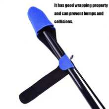 2 Packs Rubber Fishing Rod Sleeves Set, Elastic Rod Tip Protectors, Multi-Directional Wrap, Outdoor Fishing Accessories, Storage Straps