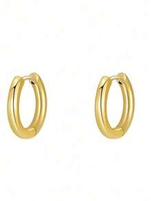 6 أزواج من أقراط الحلق النحاسية البسيطة والزركونيا المكعبة للنساء، أقراط مجوهرات مناسبة للاستخدام اليومي والحفلات والشاطئ، بطراز بسيط