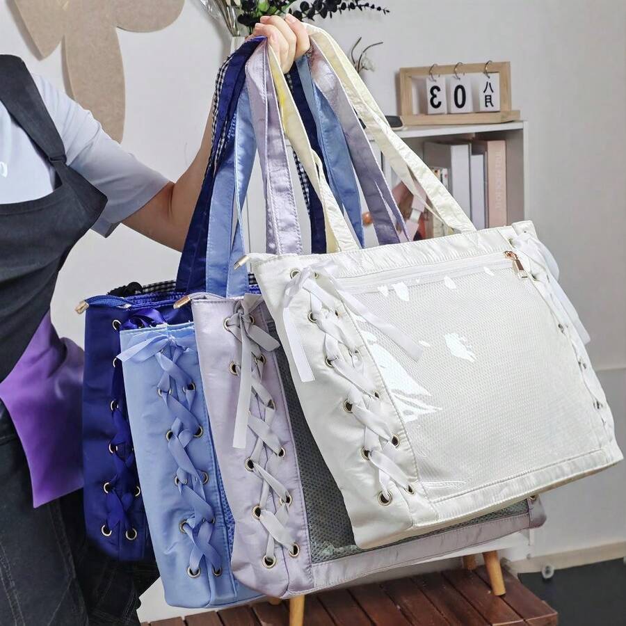 Women Tote Bags - Màu be - Xem 1