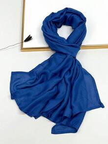 1 szt. Prosta, jednokolorowa, miękka i przyjazna dla skóry chusta na głowę, oddychająca, do codziennego noszenia, elegancka chusta na głowę do sukienki