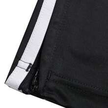 Adidas FBIRD TP 女士宽松运动裤，户外健身跑步日常商务休闲裤 KB2467 - 黑色/白 - 查看 8