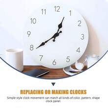 1 Stück DIY Uhr Zubehör, Quarz Uhrwerk Set mit 3 Sätzen Zeiger, für Uhrenreparatur, Ersatz, Dekoration, geeignet für Wandmontage, Geschenke, Schaftlänge 28mm Heimdekoration Raumdekoration