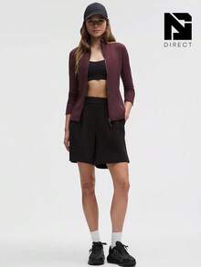 Lululemon Define Jacket Nulu Women's Lightweight, Full Zip Running Track Jacket-For Yoga Gym Running-Sweat-Wicking-Yoga-All Seasons Sport-Spring/Summer-Autumn/Winter-Mother's Day Gifts-Father's Day Gift - Goodnight Plum - 查看 2